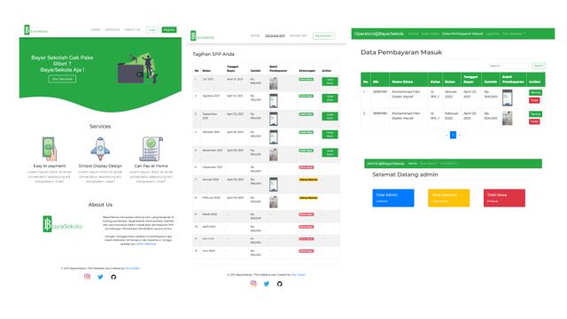 Bayar Sekola - Web Application