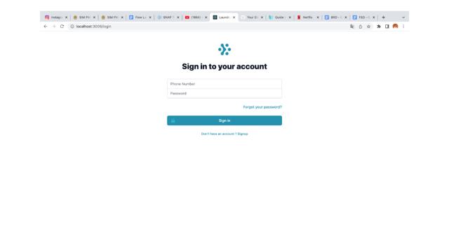 Laundry Admin - Web Application